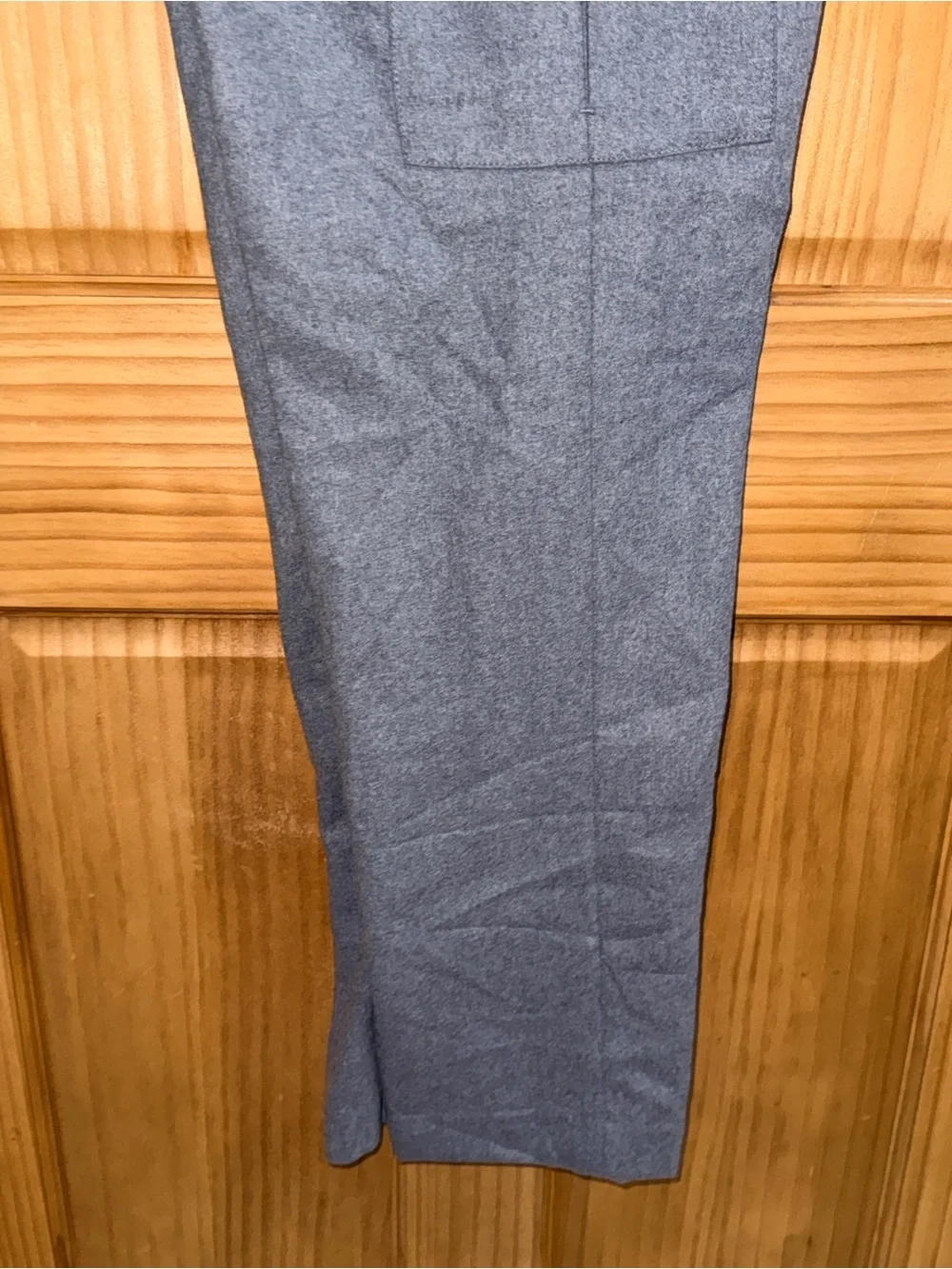 NWT Claiborne Men's Charcoal Heather Wool Blend Cargo Dress Pants-34”x32”